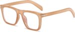 Black Square Blue Light Glasses