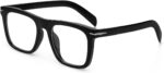 Black Square Blue Light Glasses