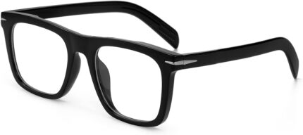 Black Square Blue Light Glasses