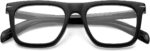 Black Square Blue Light Glasses