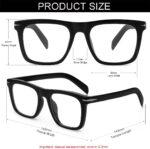 Black Square Blue Light Glasses