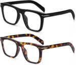 Black Square Blue Light Glasses
