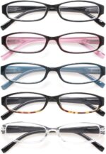 5 Pack Oval Reading Glasses