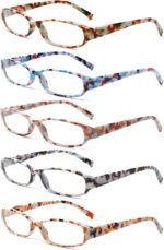 5 Pack Oval Reading Glasses