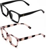 2 Pack Oversized Square Clear Frames