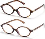 2 Pack Oval Blue Light Glasses