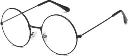 Black Round Clear Lens Frames