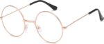Black Round Clear Lens Frames