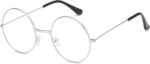 Black Round Clear Lens Frames