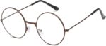 Black Round Clear Lens Frames