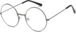 Black Round Clear Lens Frames