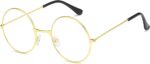 Black Round Clear Lens Frames