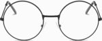 Black Round Clear Lens Frames