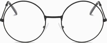 Black Round Clear Lens Frames