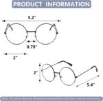 Black Round Clear Lens Frames
