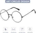 Black Round Clear Lens Frames