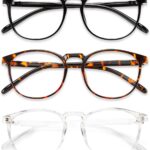 3 Pack Round Blue Light Glasses