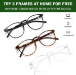 3 Pack Round Blue Light Glasses