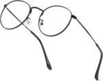 Gold Metal Round Clear Frames