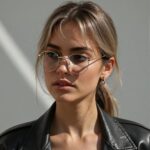 Gold Metal Round Clear Frames
