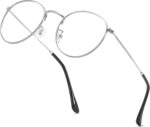 Gold Metal Round Clear Frames