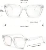 Clear Thick Rim Square Frames