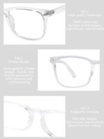 Clear Square Spectacle Frames