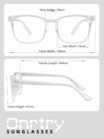 Clear Square Spectacle Frames