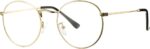 Gold Round Clear Lens Frames