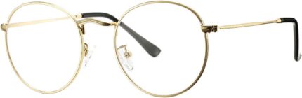 Gold Round Clear Lens Frames