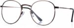 Gold Round Clear Lens Frames