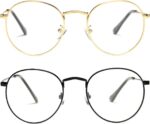 Gold Round Clear Lens Frames