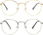 Gold Round Clear Lens Frames