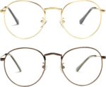 Gold Round Clear Lens Frames