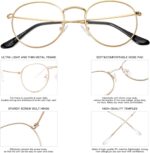 Gold Round Clear Lens Frames