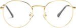 Gold Round Clear Lens Frames